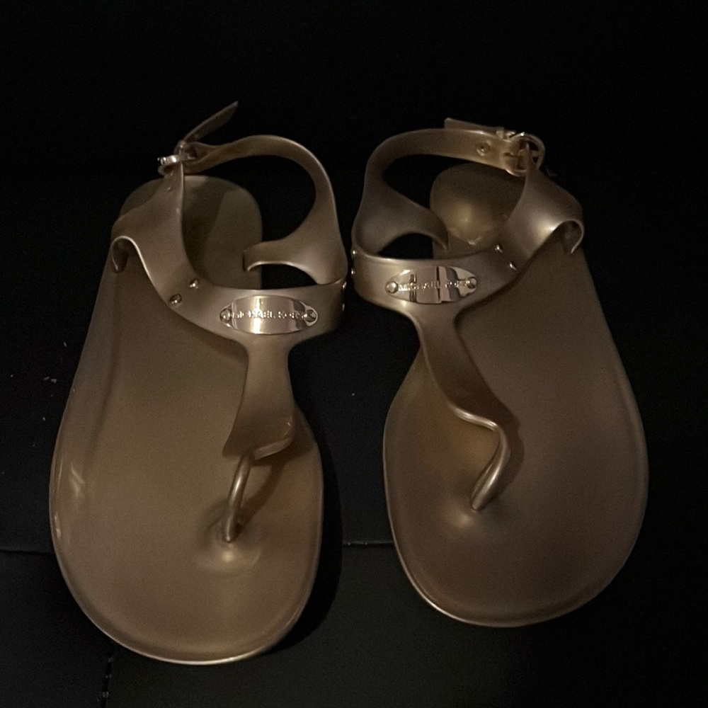 Gold Michael Kors Sandals